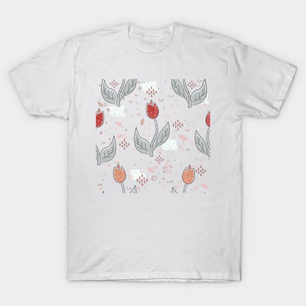 Tulips T-Shirt by Kristina Stellar Scandinavian Land